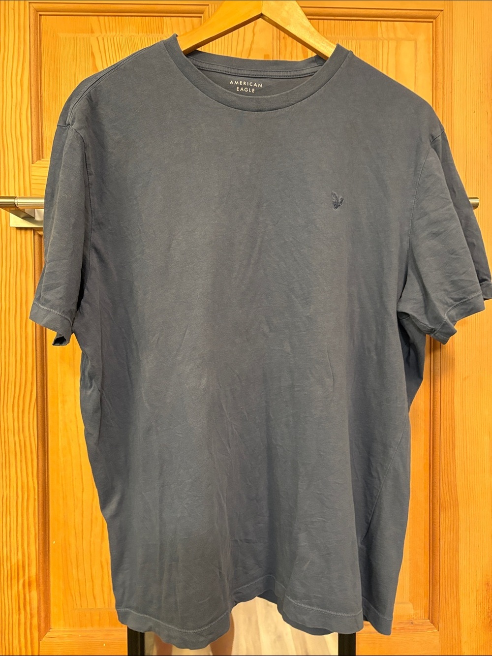 Slate Blue Cotton Men’s T Shirt Sz L
